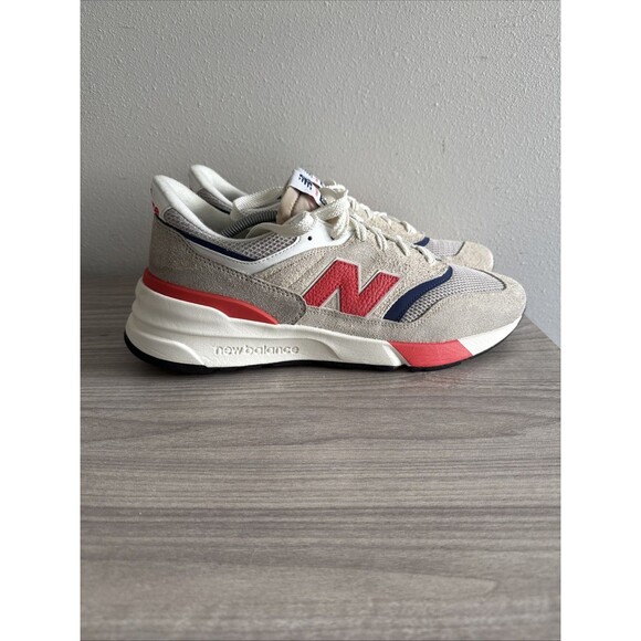 New Balance 997R Brighton White Grey Red Linen & Blast Red Men’s Size 13 - Picture 1 of 11